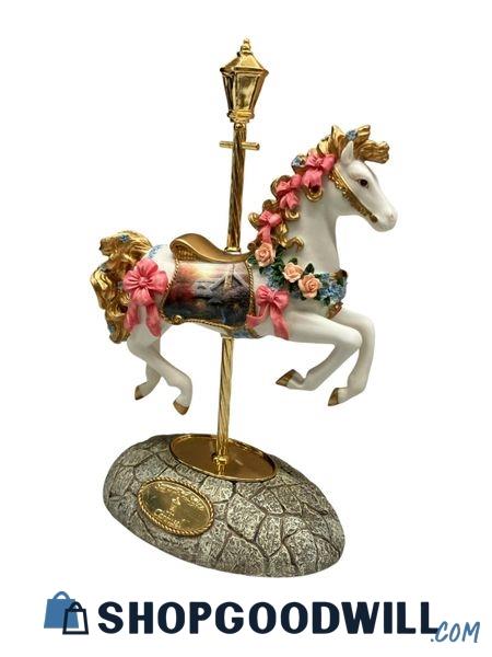 Thomas Kinkade Carousel Horses 2 Pc