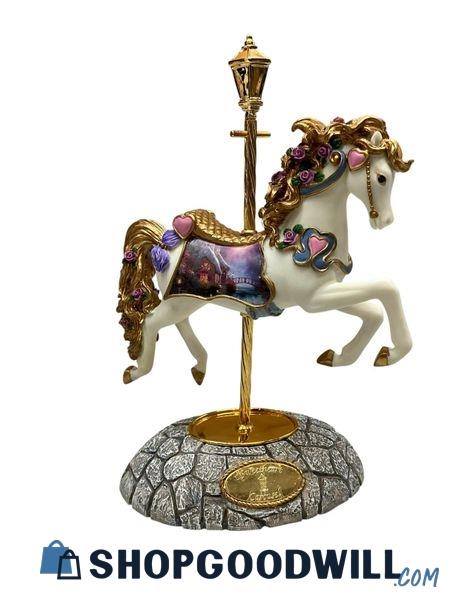 Thomas Kinkade Carousel Horses 2 Pc