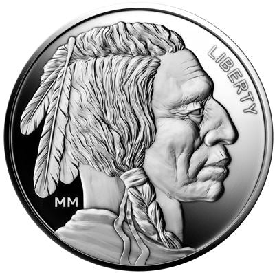 1 oz .999 Pure Silver Buffalo Round